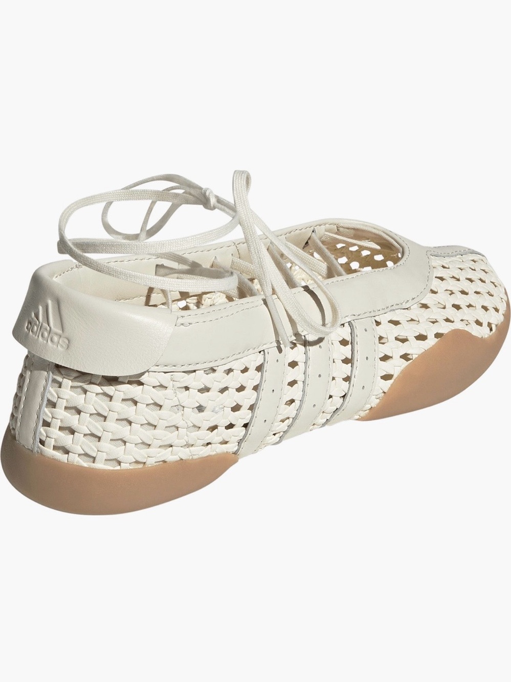 Adidas Women’s Taekwondo Mei Ballet Basketweave Cream White Sz 8 NWT - Picture 2 of 7